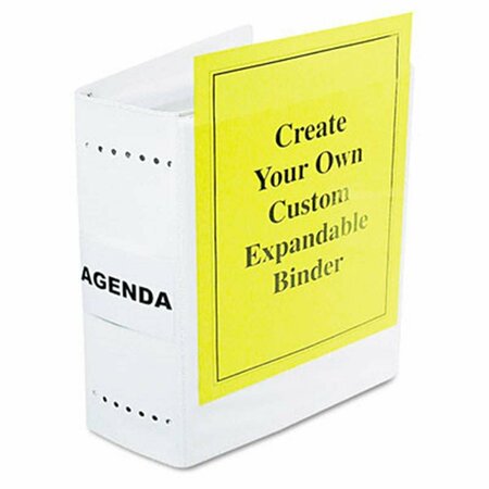 VERTEX Varicap6 Expandable 1-6 Post Binder - White/Clear VE3340124